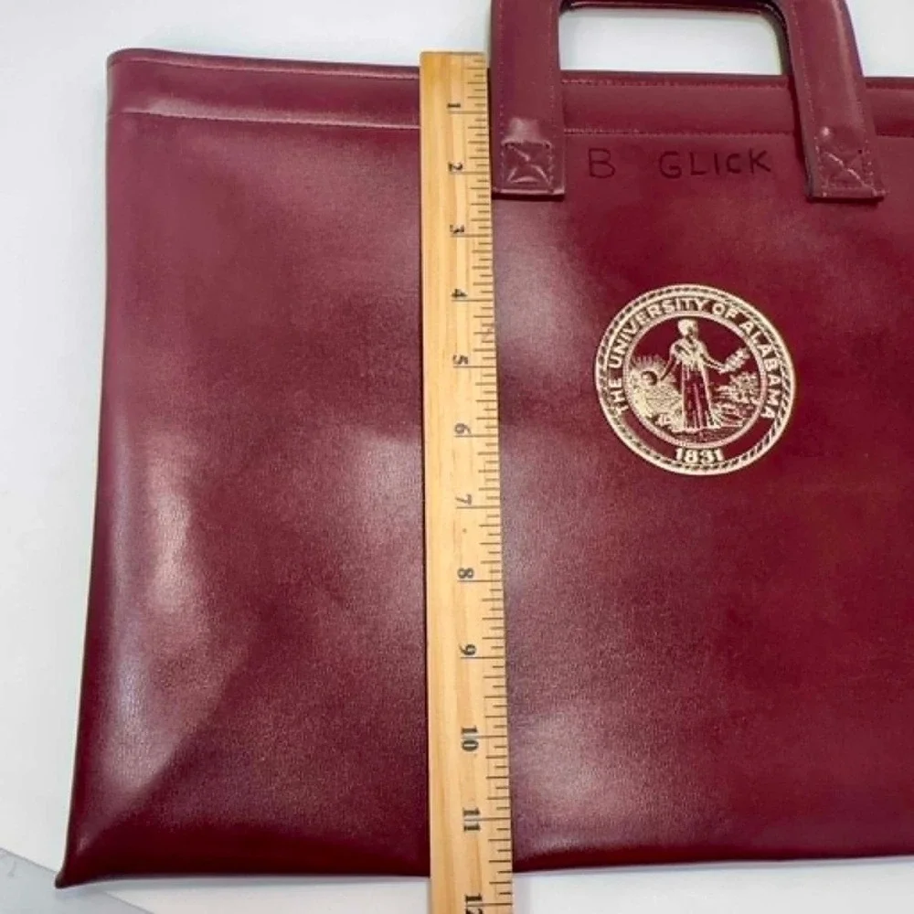 Vintage Hazel University of Alabama Vinyl Portfolio Briefcase‎ Document Case USA